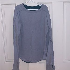 Ivivva light and dark blue reversible long sleeve